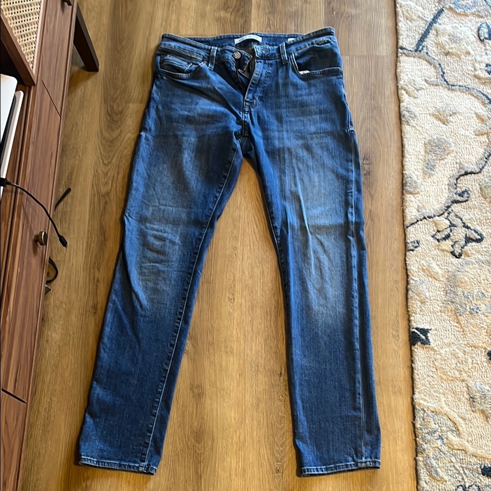 Mavi Blue Slim Jeans with Natural Fading